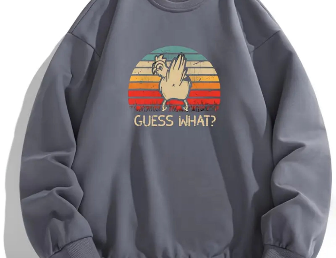 “Guess What?” Funny Graphic Tee, 3x3in