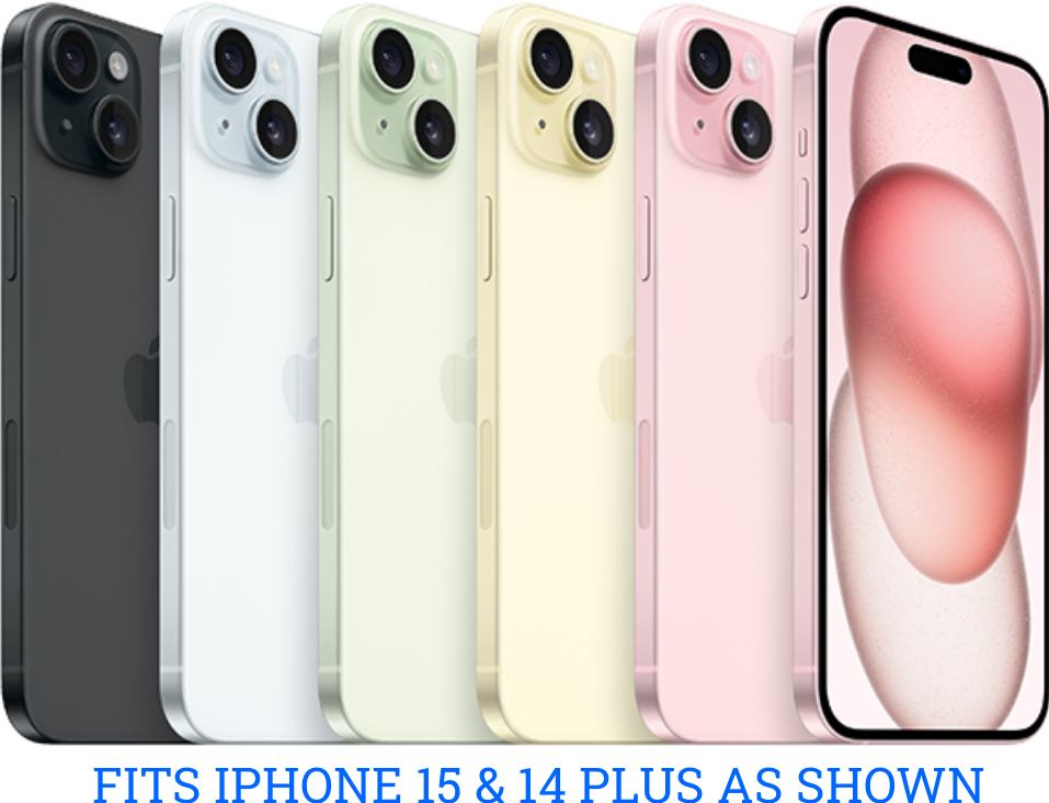 iPhone 15 14 PLUS Glitter Shockproof Wireless Charging Electroplated Case