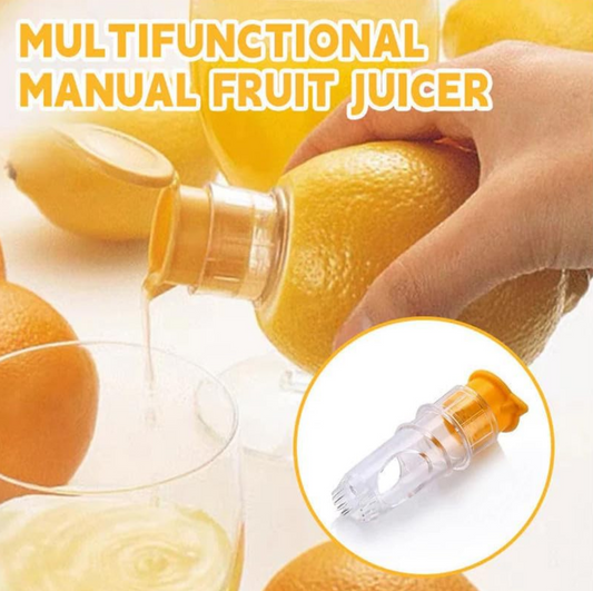 " EZ Lemon Squeezy " 1pc Plastic Manual Citrus Juicer, Mini Lemon/Lime Juicer, Orange Squeezer, Easy Juice Extractor, Freshness Preserver
