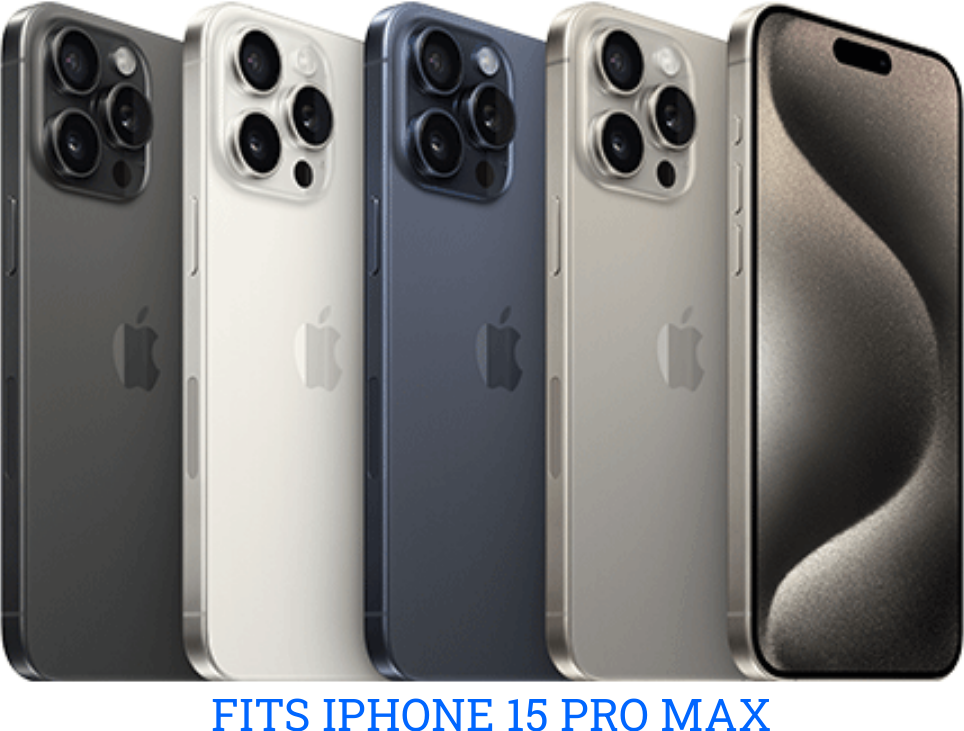 iPhone 15 PRO MAX Glitter Shockproof Wireless Charging Electroplated Case