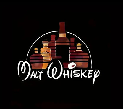 “Malt Whiskey” Funny Graphic Tee, 3x3in
