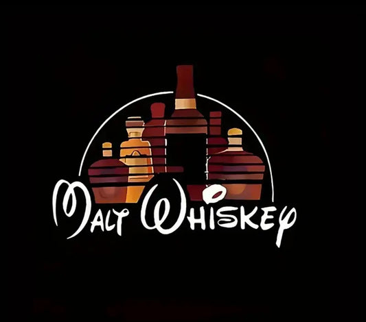 “Malt Whiskey” Funny Graphic Tee, 3x3in