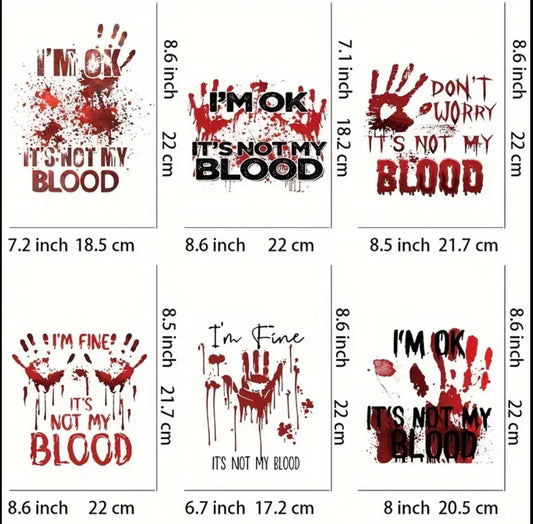 “Its Not my Blood”  Funny Graphic Tee