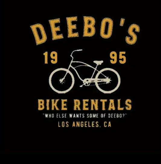 “Deebo's Bike Rental” Funny Graphic Tee, 3x3in