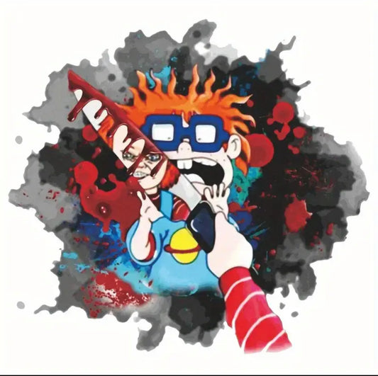 “Chuckie & Chucky” Graphic Tee, 3x3in