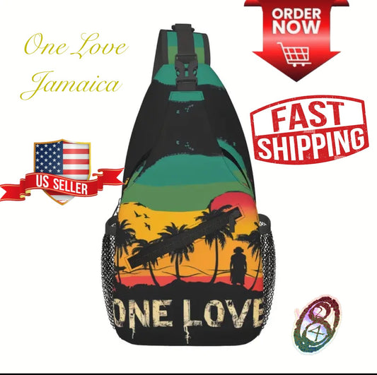 Crossbody Chest Bag One Love Design Folding Durable High Capacity FREE US SHIPPING